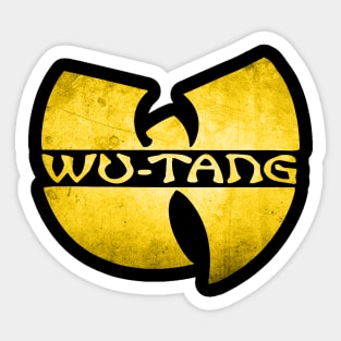 wutang!, wu-tang vintage, wutangclan shirt, yellow wutang Sticker